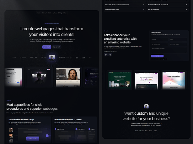 PortSynt template screenshot 3