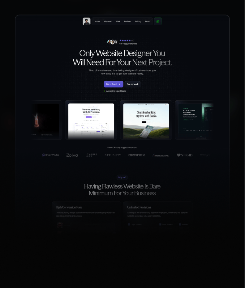 PortSynt Framer template preview