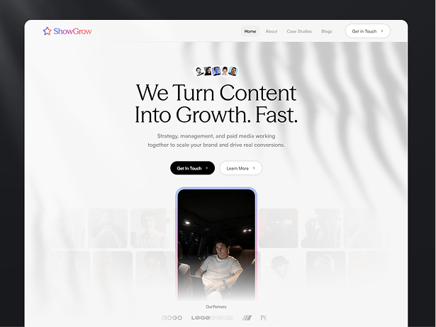 SocialGrow template screenshot 1