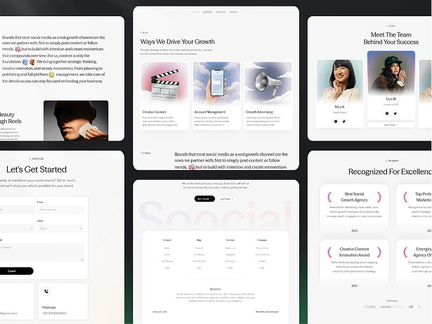 SocialGrow template screenshot 2