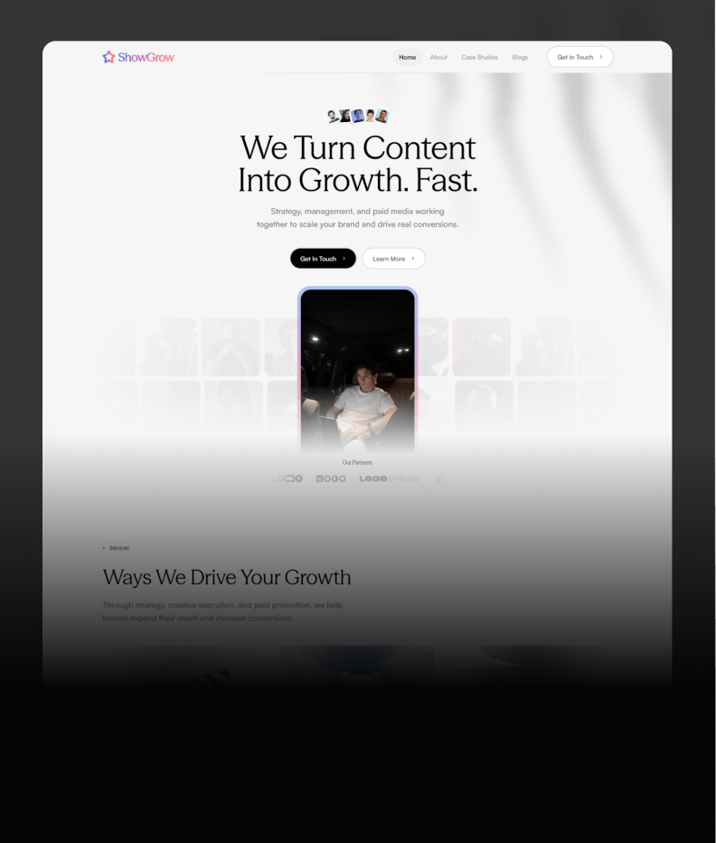 SocialGrow Framer template preview